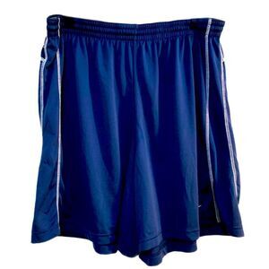 Nike Dri Fit Shorts Men XXL Navy Blue Pull String Workout.